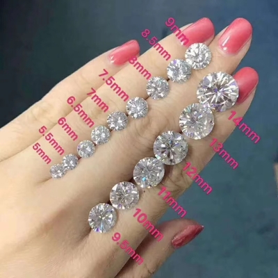 Chiếc tai đeo tay Moissanite Diamond Heart Princess Asscher Cushion Tròn Đẹp Đẹp Charles VVS Đá quý