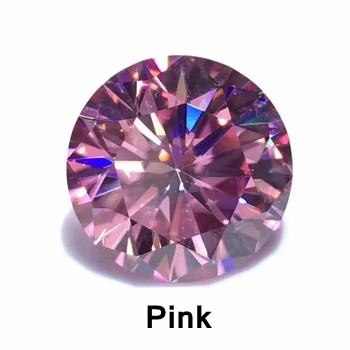 Các nhà sản xuất bán buôn đá lỏng moissanite Kim cương thử nghiệm kim cương GRA tròn đá lỏng moissanite để làm đồ trang sức