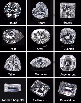 Các nhà sản xuất bán buôn đá lỏng moissanite Kim cương thử nghiệm kim cương GRA tròn đá lỏng moissanite để làm đồ trang sức