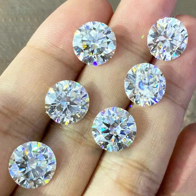 Các nhà sản xuất bán buôn đá lỏng moissanite Kim cương thử nghiệm kim cương GRA tròn đá lỏng moissanite để làm đồ trang sức