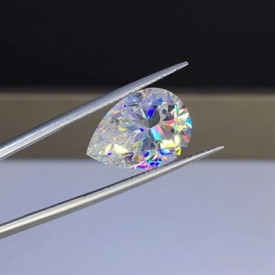 nhẫn moissanite hình quả lê Custom GRA VVS Mossanite Clarity Loose Moissanite Diamonds Moissanite đá quý