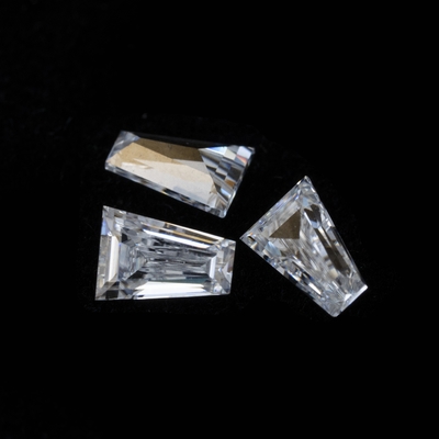 Moissanite solitaire ring bán buôn Mossanite Gem Baguette cắt Charles VVS Loose Moissanite Kim cương