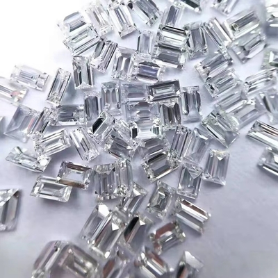 Moissanite solitaire ring bán buôn Mossanite Gem Baguette cắt Charles VVS Loose Moissanite Kim cương