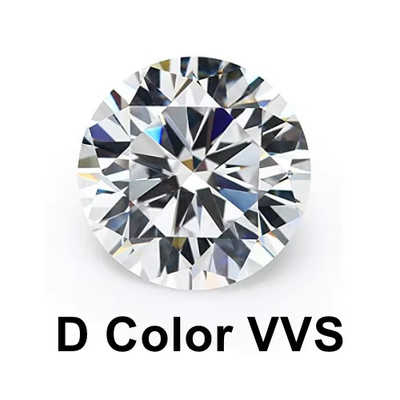 Đá quý hình bầu dục 2-10ct Tròn trắng cắt lỏng Moissanite cho nhẫn đính hôn