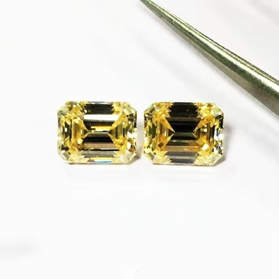 Vàng rực rỡ Moissanite Gem Radiant Cut GRA VVS Loose Mosanite Kim cương cho nhẫn vàng