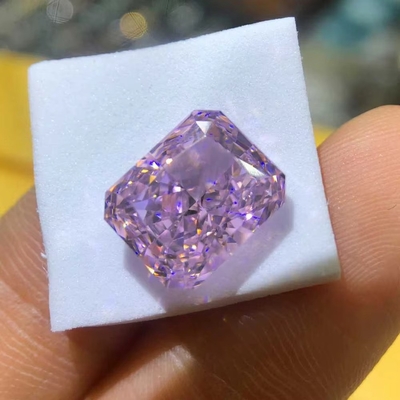 Vàng rực rỡ Moissanite Gem Radiant Cut GRA VVS Loose Mosanite Kim cương cho nhẫn vàng