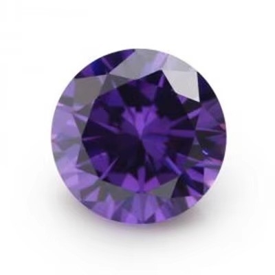 5A Chất lượng đá quý lỏng màu sắc Zircon Kim cương cắt tròn 1.75mm 2.25mm tổng hợp 5ct Cho Moissanite nhẫn