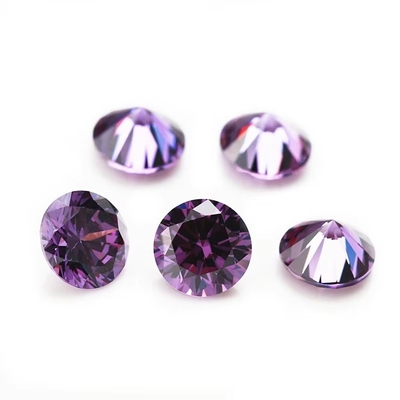 5A Chất lượng đá quý lỏng màu sắc Zircon Kim cương cắt tròn 1.75mm 2.25mm tổng hợp 5ct Cho Moissanite nhẫn