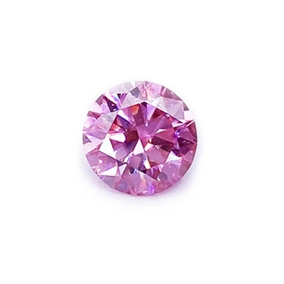 Giấy chứng nhận GRA Màu hồng 3mm đến 12mm Moissanite Kim cương VVS1 Tròn Đá Moissanite cắt gọn gàng