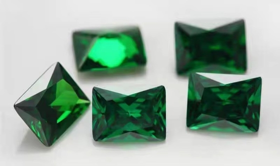 Nhà máy bán buôn đá quý màu Moissanite hình chữ nhật 3A 5A lỏng hình khối Zirconia đá 4ct cho Moissanite nhẫn