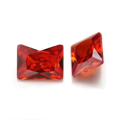 Nhà máy bán buôn đá quý màu Moissanite hình chữ nhật 3A 5A lỏng hình khối Zirconia đá 4ct cho Moissanite nhẫn