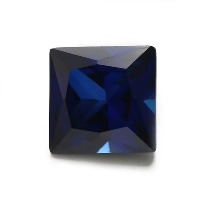 Đá quý tổng hợp 34# Sapphire Square 1.5x1.5mm-10x10mm Corundum Loose Gemstone for Rings vvs moissanite tùy chỉnh dây chuyền