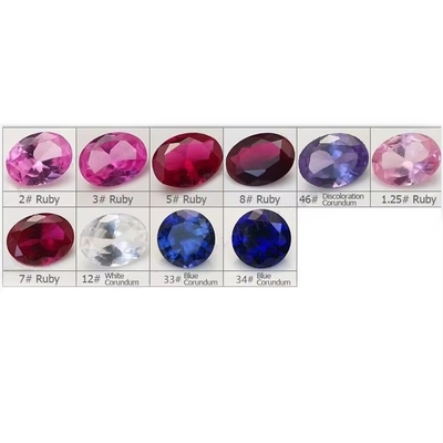 Đá quý tổng hợp 34# Sapphire Square 1.5x1.5mm-10x10mm Corundum Loose Gemstone for Rings vvs moissanite tùy chỉnh dây chuyền