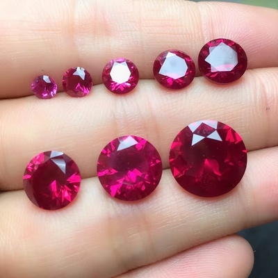 Phong cách cổ điển Ruby Moissanite Kim loại corundum hình ngọc trai 2x3mm đến 10x14mm đá quý lỏng cho chế tạo đồ trang sức