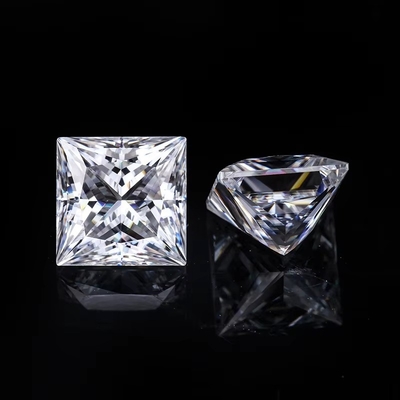 Princess Cut Loose GRA Moissanite Kim cương D VVS1 hình vuông Moissanite