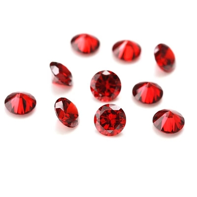 3A chất lượng màu hồng bán buôn đá quý lỏng hình tròn 2mm 3mm Zirconia khối tổng hợp tùy chỉnh Moissanite cho dây chuyền