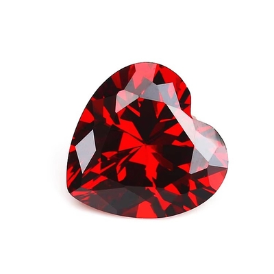 Màu sắc CZ Moissanite Diamond Heart Cut 3x3mm 4x4mm Zirconia khối tổng hợp