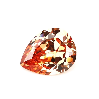 Màu sâm-panh Zircon đá quý lỏng hình quả lê 10x8mm Zirconia khối tổng hợp Moissanite