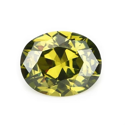 Moissanite bông tai đá quý Pink Peridot Granet vàng cz đá hình bầu dục 12x10mm zirconia khối tổng hợp cho Nhẫn