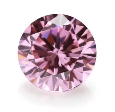 Roundball Garnet Peridot Màu hồng CZ hạt tổng hợp hình khối Zirconia đá quý lỏng cho vòng tai kim cương