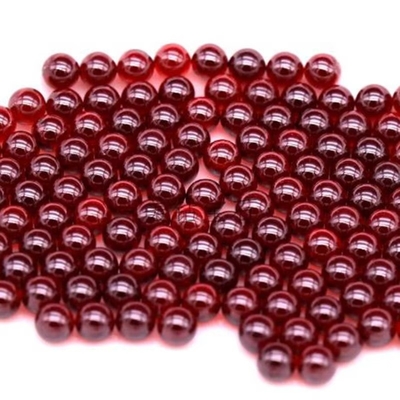 Roundball Garnet Peridot Màu hồng CZ hạt tổng hợp hình khối Zirconia đá quý lỏng cho vòng tai kim cương