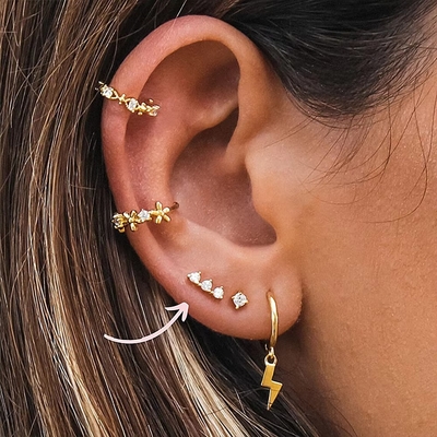 925 Sterling Silver Wholesale Jewelry Minimalist Small 925 Sterling Silver Zircon Stud Earrings Chiếc tai đeo vàng cho phụ nữ