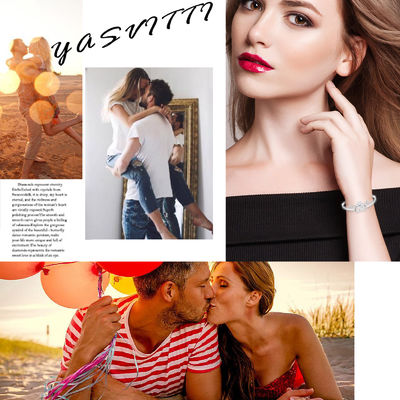 Vòng tay trang sức bạc Sterling 3A pha lê