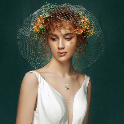 Valentine 925 hình trái tim 6.23g 1.18in Sterling bạc trái tim mặt dây chuyền vòng cổ SGS