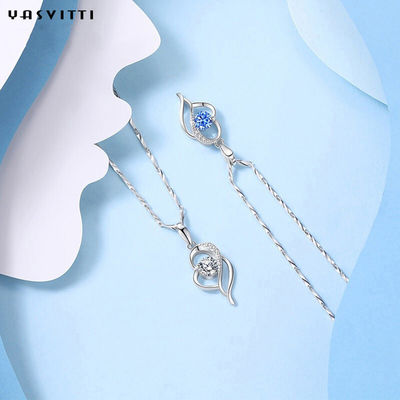Trái tim Sterling Silver Trang sức dây chuyền