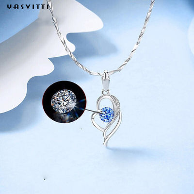 Trái tim Sterling Silver Trang sức dây chuyền