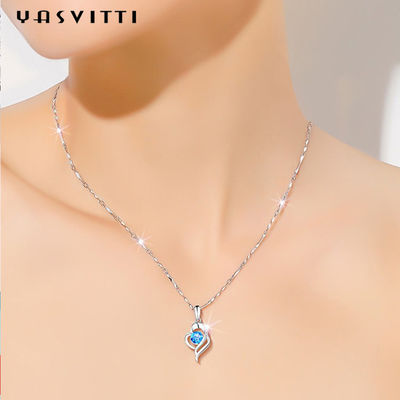 Trái tim Sterling Silver Trang sức dây chuyền
