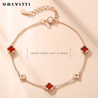 7.48in 0.09oz Vòng tay trang sức bạc Sterling Vòng đeo tay có thể điều chỉnh Zirconia khối SGS