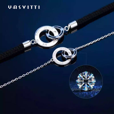 0,22m 0,1oz Bộ trang sức bạc Sterling Bộ dây chuyền bạc và bộ vòng tay ODM