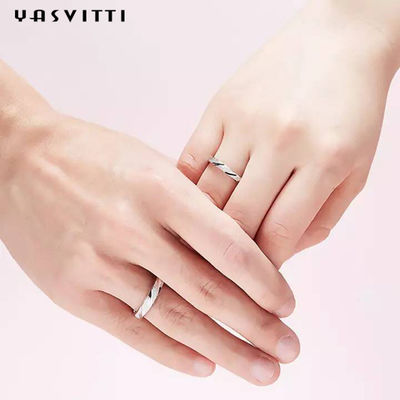 2.11g Festival 19mm Solid Sterling Silver Rings Nhẫn bạc khắc SGS