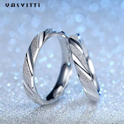 2.11g Festival 19mm Solid Sterling Silver Rings Nhẫn bạc khắc SGS