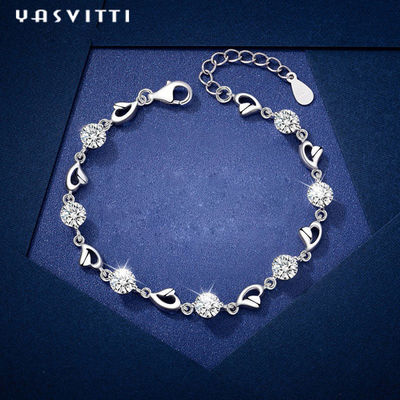 7.9in 4.6g Sterling Silver Jewelry Bracelet Sterling Silver Heart Bracelet ODM