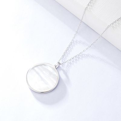0,6 inch Mạ PVD Dây chuyền trang sức bạc Sterling 10 Gram CZ Vòng cổ
