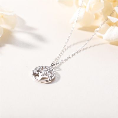 10 Gram 0,02m Cây Sự sống Mặt dây chuyền Vòng cổ Đám cưới 5A Vòng cổ Zirconia khối