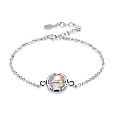 9.45in 0.08oz Sterling Silver Slider Vòng tay Chì 925 Sterling Silver Bracelet SGS