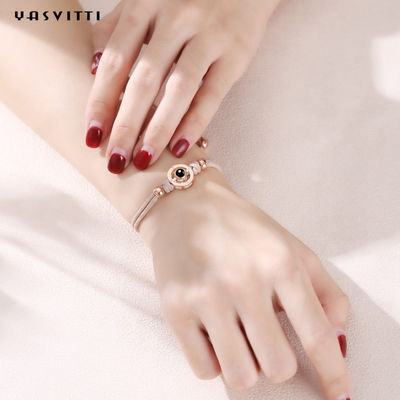 0,35oz 5,1 inch Vòng tay Trang sức Bạc Sterling Vòng tay Bạc Bóng trượt Vòng tay Bạn gái