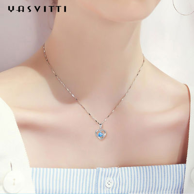 210mm 0,15oz 14k Lễ hội vòng cổ bằng đá quý bằng đá quý vàng 14k Mặt dây chuyền trái tim bằng bạc ODM