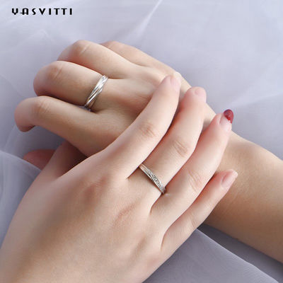 0,7in 0,06oz Nhẫn trang sức bạc Sterling Mẹ Nhẫn dây xoắn hợp thời trang