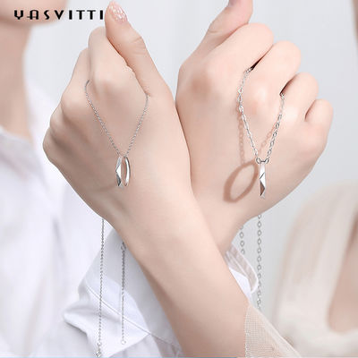 Vòng cổ Nhẫn Tình yêu 2mm 33ft 0.14oz Dây chuyền bạc rắn bằng thép không gỉ