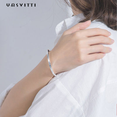 0.06m 4.5g Vòng đeo tay cặp đôi Vòng đeo tay Sterling Silver Bangle Vòng tay ODM
