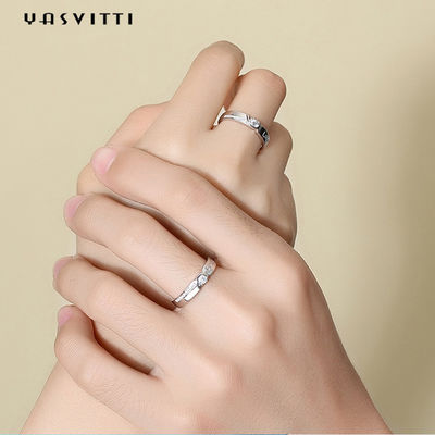 Nhẫn kim cương Zircon không gây dị ứng 0,21cm 1,9g Cặp đôi Nhẫn cưới