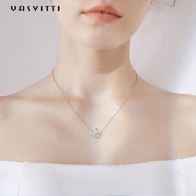 2.17g Mặt dây chuyền trái tim bằng vàng trắng 18in ODM Mặt dây chuyền trái tim bằng bạc cho Valentine