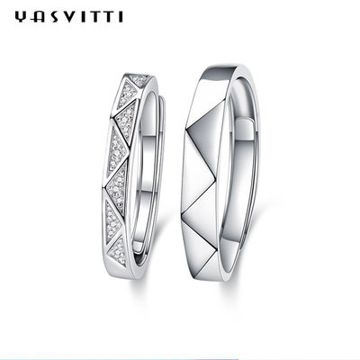 0,074oz 0,8ft 925 Nhẫn bạc Sterling 5A Nhẫn đính hôn bằng bạc Sterling