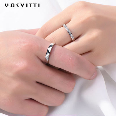 0,074oz 0,8ft 925 Nhẫn bạc Sterling 5A Nhẫn đính hôn bằng bạc Sterling