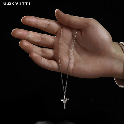 0.5M 1.92 Gram Sterling Silver Chuỗi vòng cổ bằng bạc 24k Nickel Free Chain Chain Vòng cổ chéo miễn phí