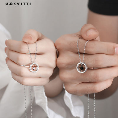 6,3in 316L SS Sterling Silver Trang sức Dây chuyền 1,3g Vòng cổ kim cương ngôi sao